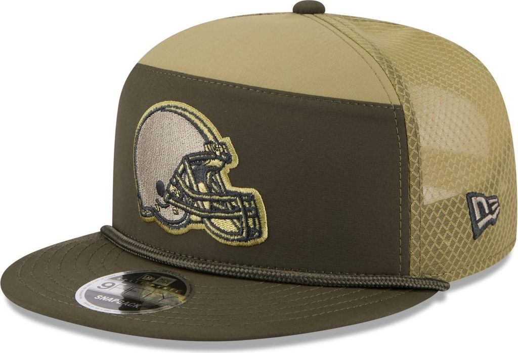 New Era 9Fifty Split Panel Cap - SALUTE Cleveland Browns