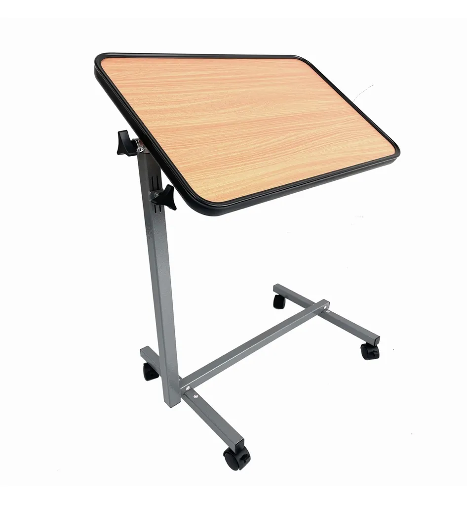 Table de lit médicale Mogil adaptable avec plateau réglable blanc