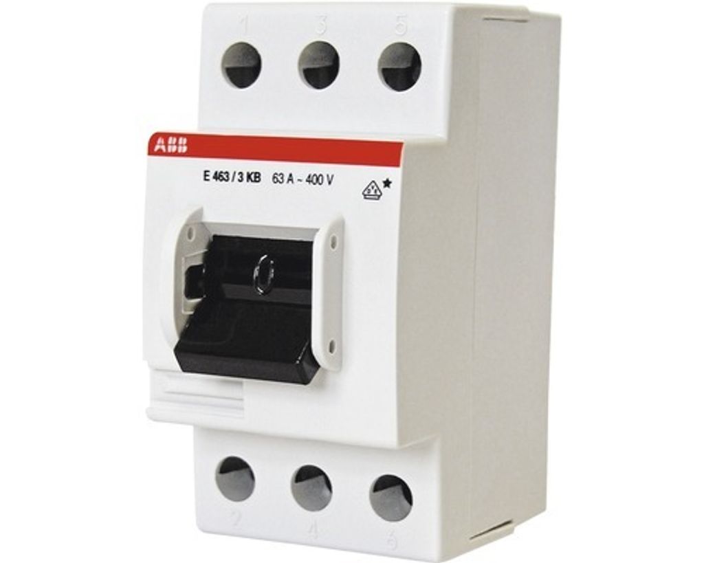 ABB E463/3KB, Přepínač, 3P, Bílá, 250 V, 80 A, 10000 A Obrázek produktu 