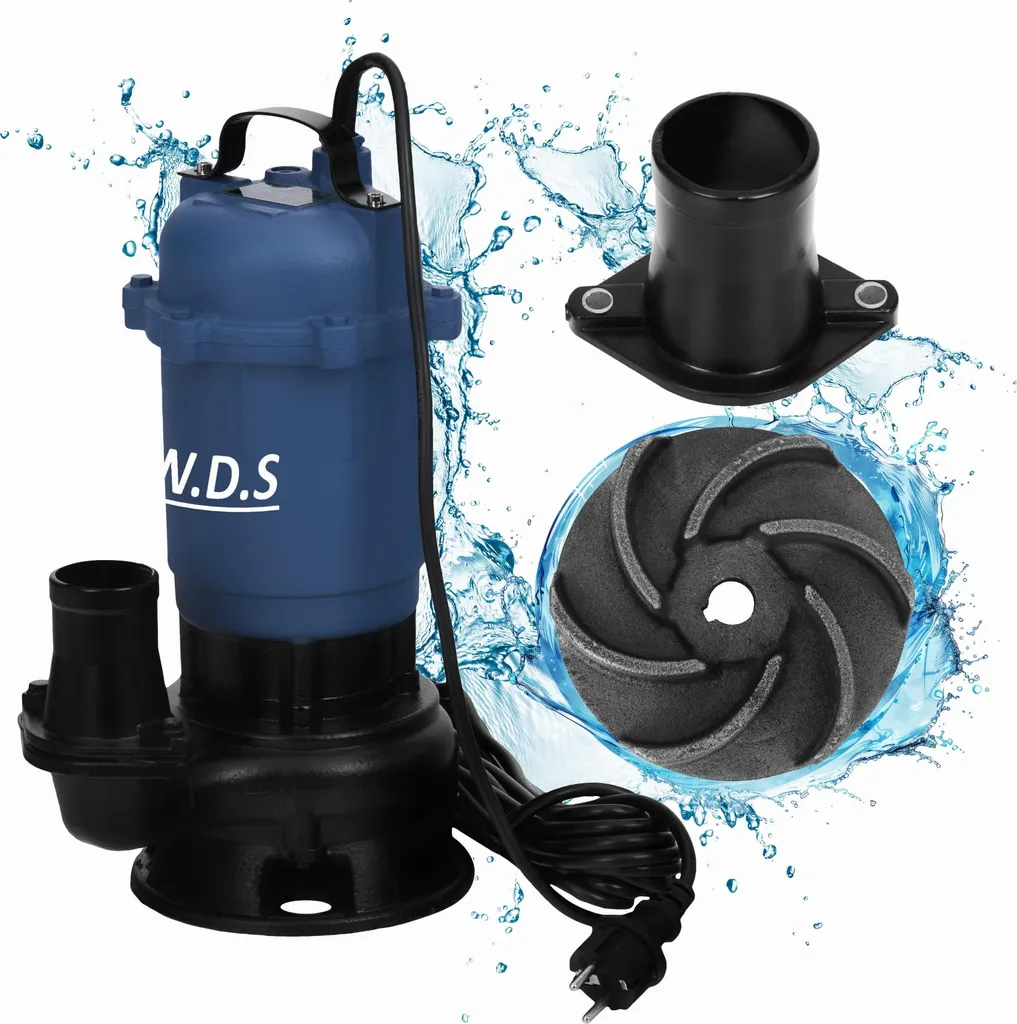 Pompe de Relevage pour Eaux Chargées 2850W avec Grand Débit 30m3/h - 8