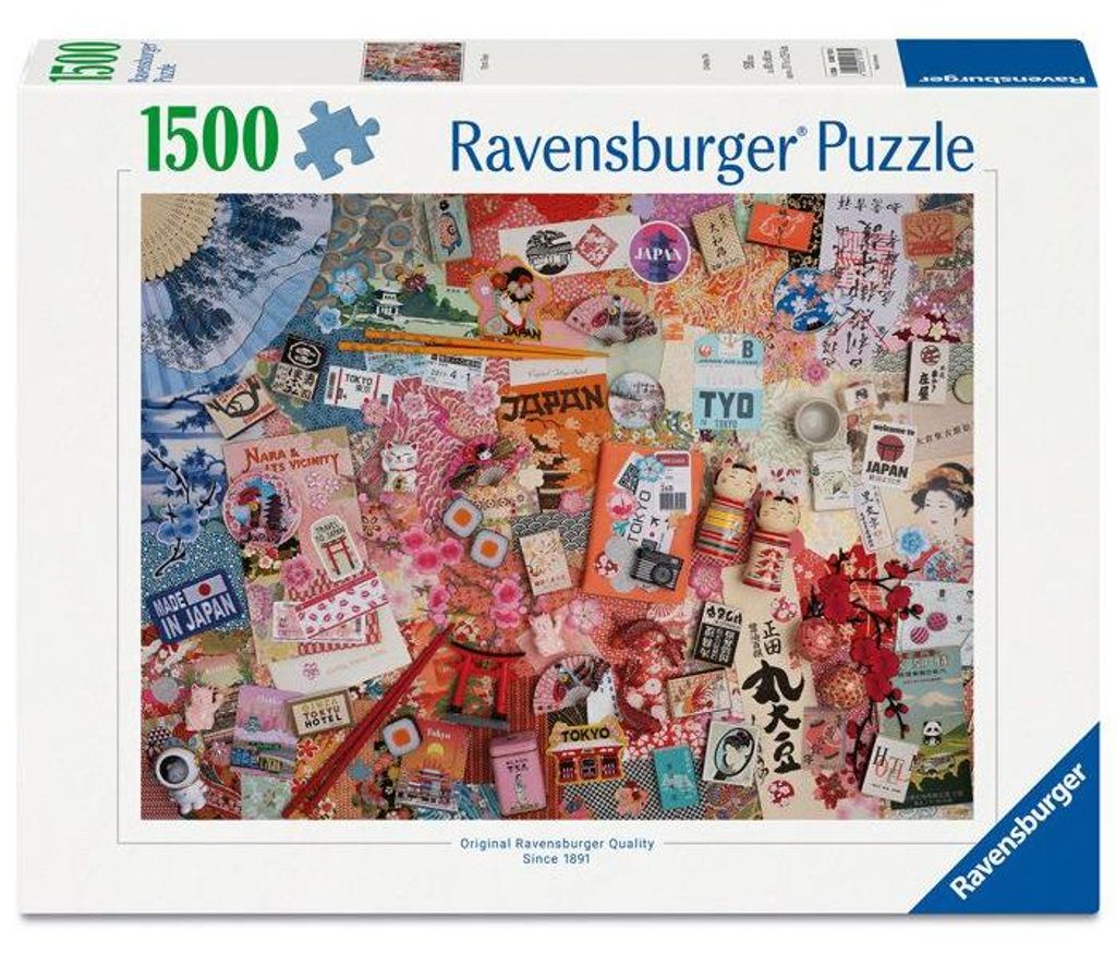Puzzle Erwachsene, 1500 Teile, Reise nach Tokio, Ravensburger, Hochwertiges Puzzle
