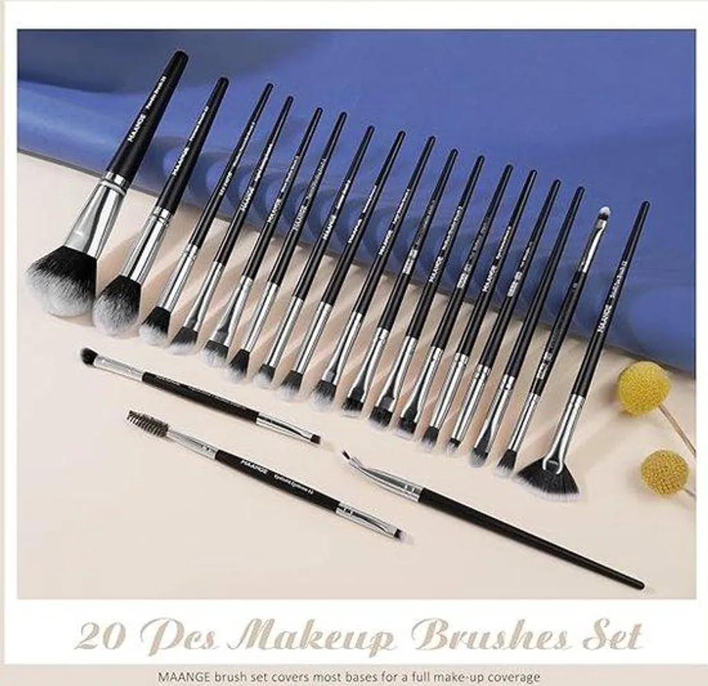 Pinceaux de Maquillage pour Teint Parfait et Estompage des Yeux