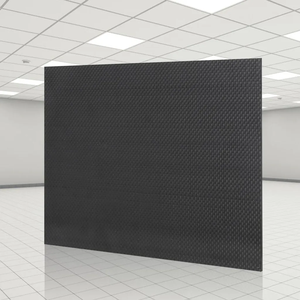 Panneau de carbone composite brillant 200x300mm - Plaque 1.5mm Twill - 2