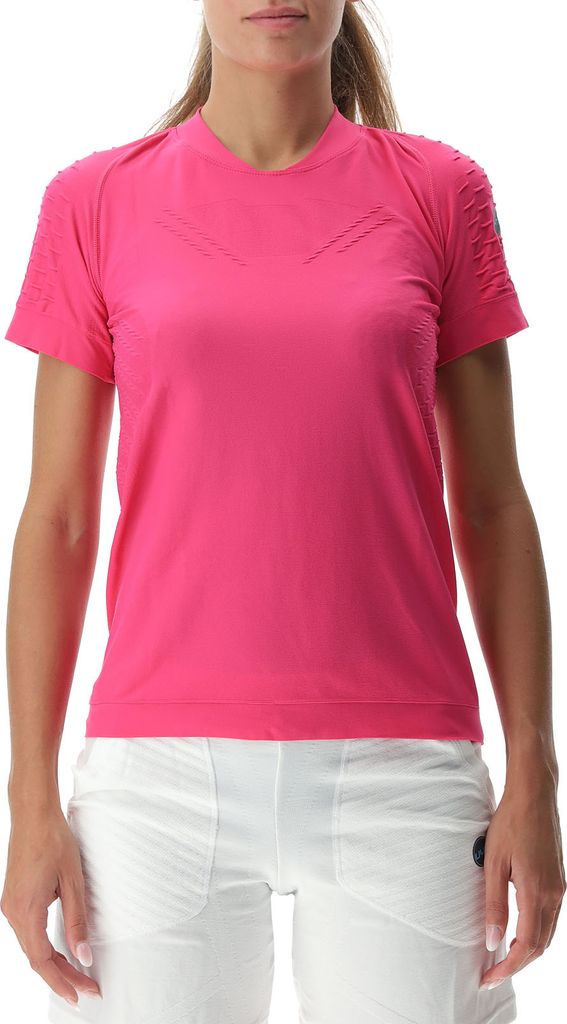 UYN Run Fit kurzarm Laufshirt Damen pink peacock XS