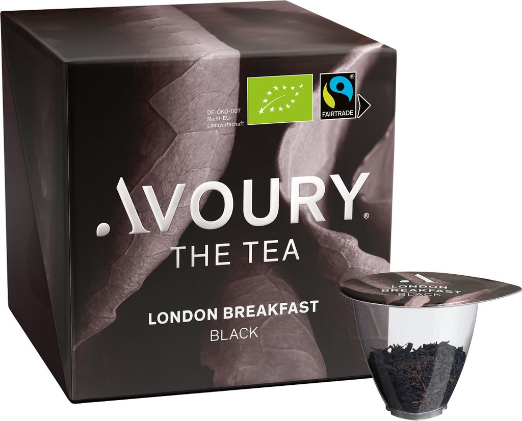 Avoury Black Tea | LONDON BREAKFAST | 8 Tee-Kapseln: Schwarzer Tee