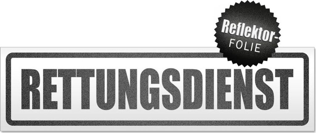 Rettungsdienst Magnetschild Schild magnetisch