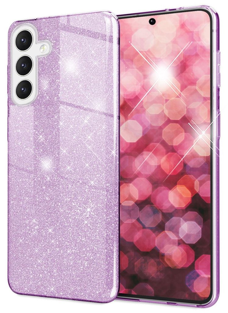 NALIA Hybrid Glitzerhülle für Samsung Galaxy S24 Hülle, Produktbild 