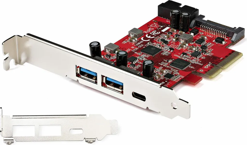 Carte PCIe USB 10Gbps avec Port USB-C et Header Interne pour PC Fixe - 2