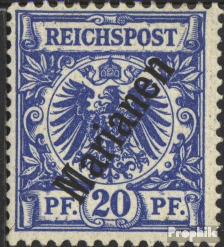 Briefmarken Marianen (Dt. Kolonie) 1900 Mi 4II mit Falz Aufdruckausgabe