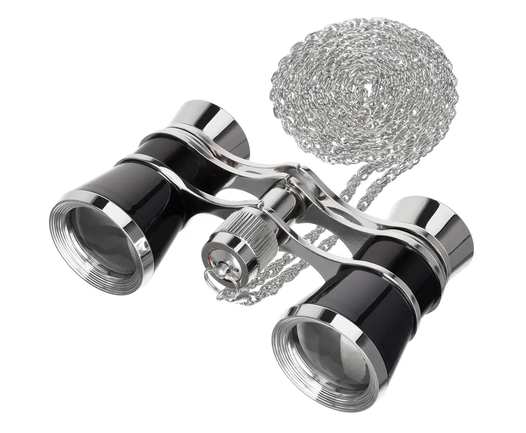 Lorgnette de Théâtre Levenhuk Broadway 325B Noir avec Chaîne et Poignée