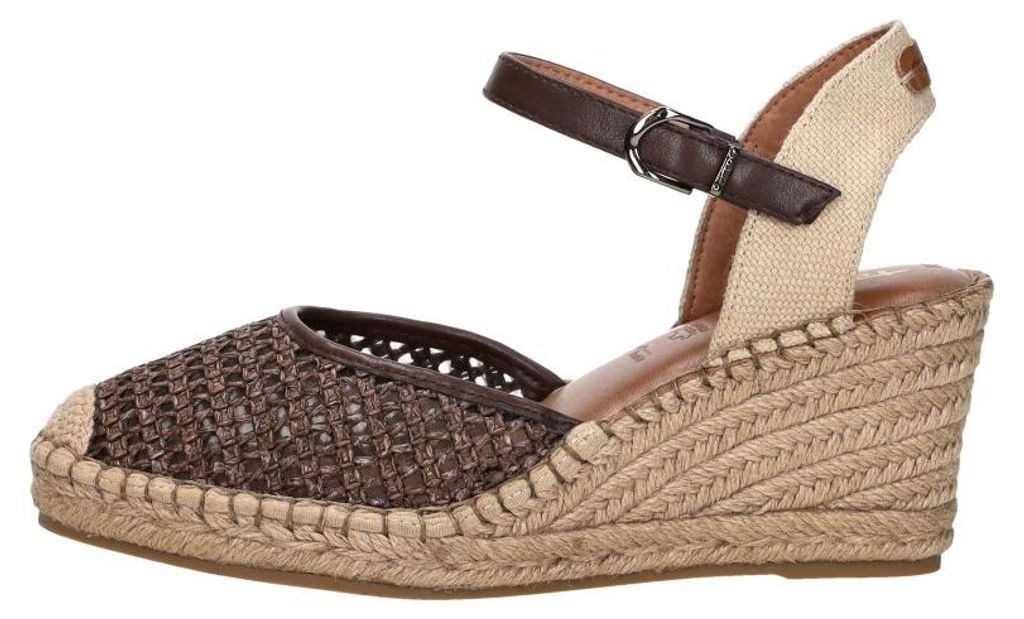 Tamaris Sandalen Touwzool  Sandalen Touwzool - Donkerbruin Image du produit 