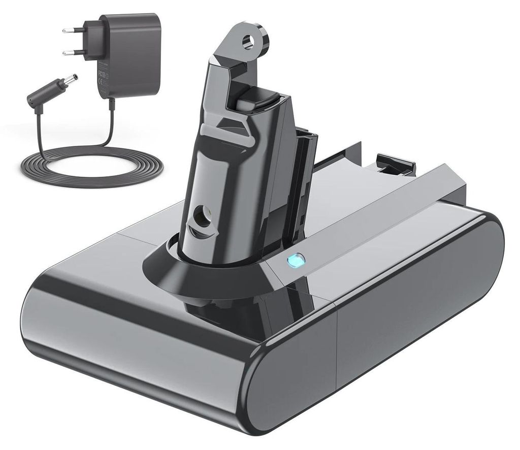 Dyson-kompatibler Akku, Ersatzakku für V6/V7/V8/V10 Staubsauger, 21,6 V 6000 mAh, Lila