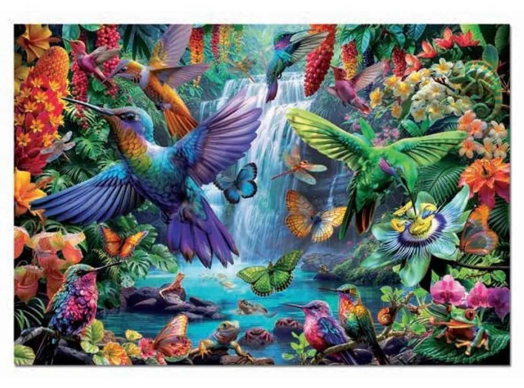 Educa Tropical Hummingbirds Puzzle 1000 Stücke Mehrfarbig Kinder Mehrfarbig One Size