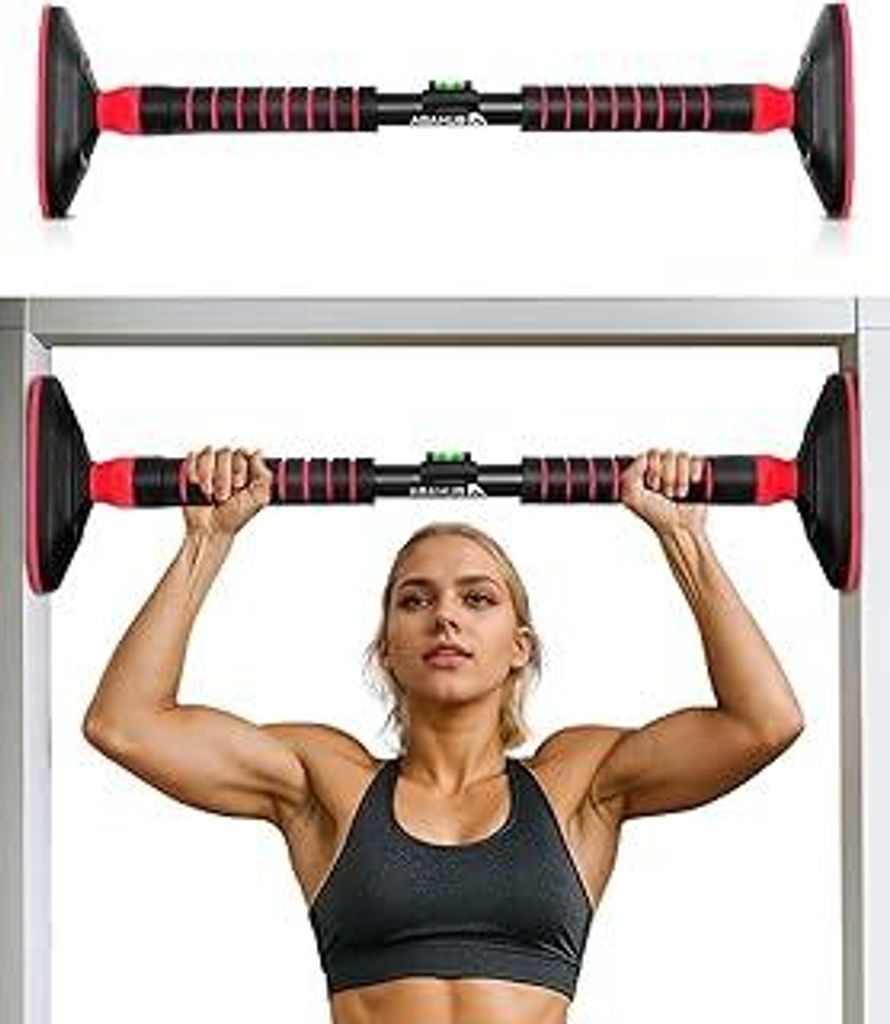 Klimmzugstange Türrahmen mit Sicherheitsverschluss Home Pull Up Bar ohne Bohren Türstange für Klimmzüge Hausgebrauch verstellbare Krafttraining...