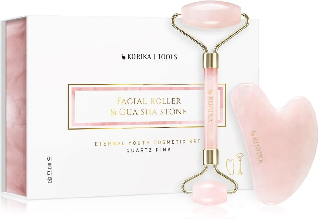 Coffret Rouleaux et Gua Sha contre Visage Fatigué et Teint Terne