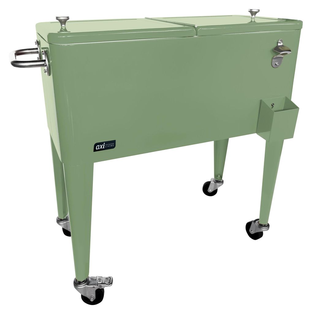 AXI Retro cooler Verde | Frigorifero da esterno su ruote Immagine del prodotto 