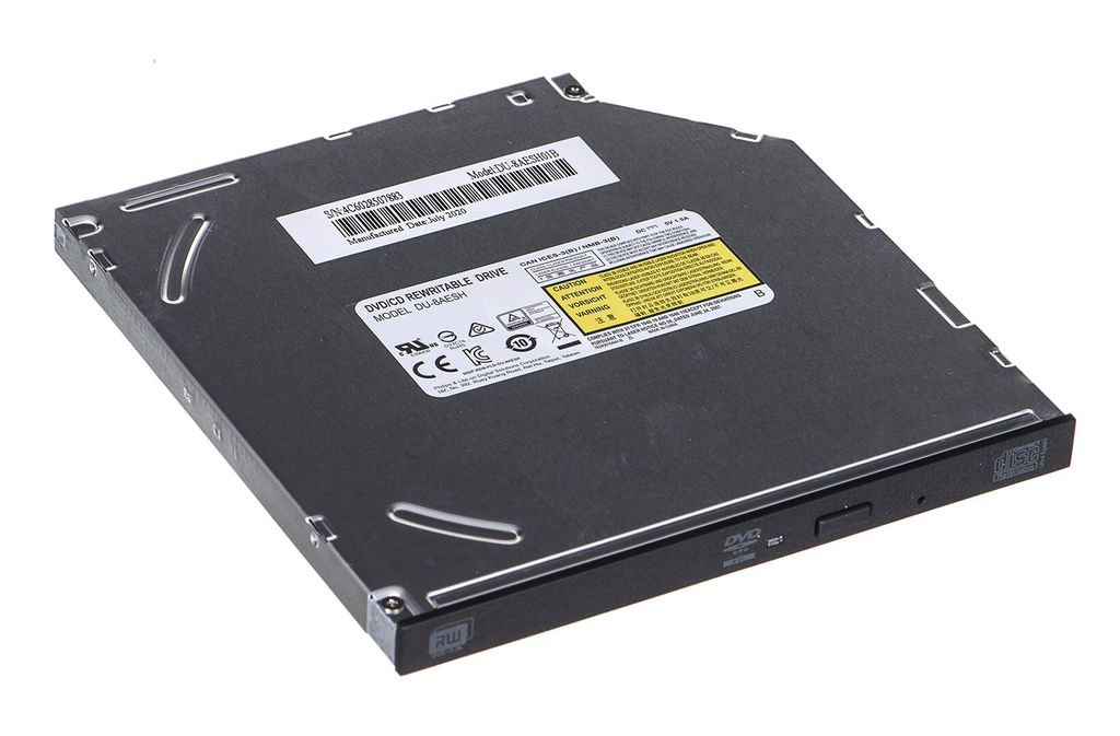 Lite-On DU-8AESH - Schwarz - Vorderseite - Senkrecht - Notebook - DVD±RW - SATA