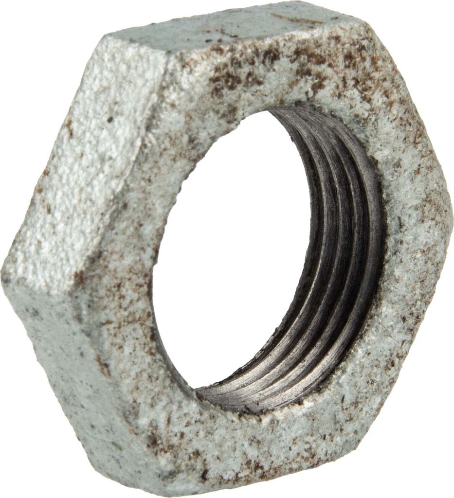 Temperguss-Gewindefitting verzinkt Gegenmutter, 3/4 Zoll, Typ 310, DVGW