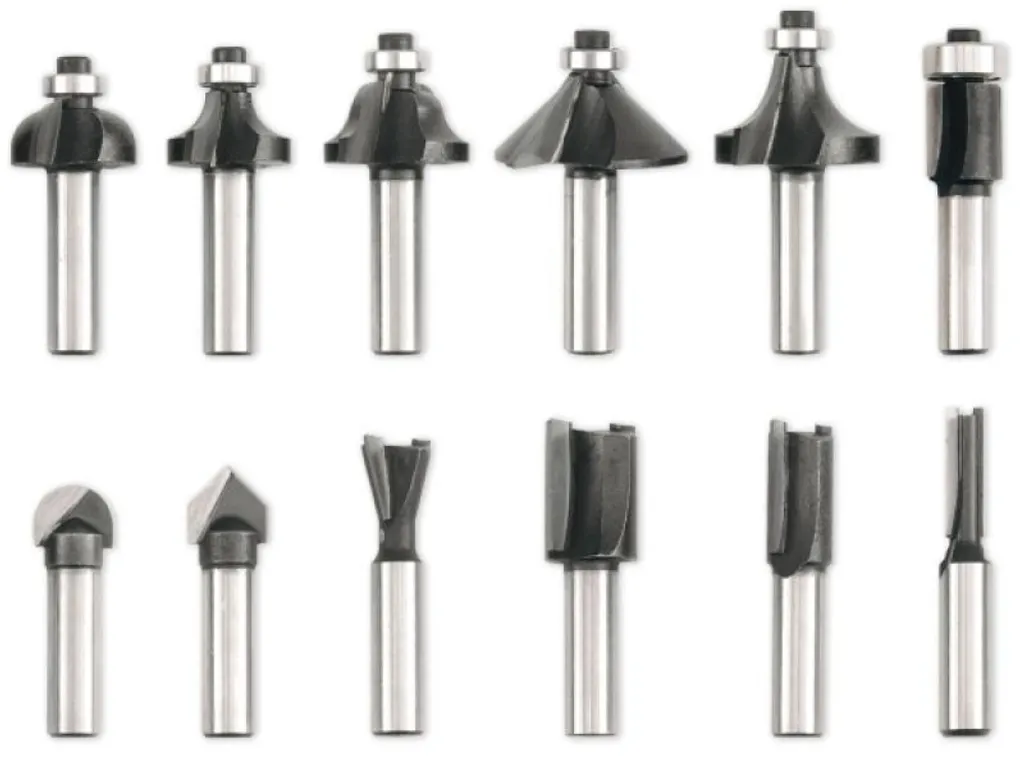 Set Professionale 12 Frese Legno 22550 - 8mm Gambo Widia HM