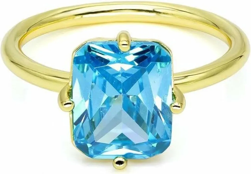 Anello New Bling Argento 9NB-0900-56: Eleganza Blu Zircone per Donna