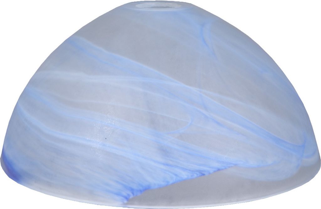 Lampenglas Ø300mm Blau Leuchtenglas Glasschirm Ersatzglas Produktbild 