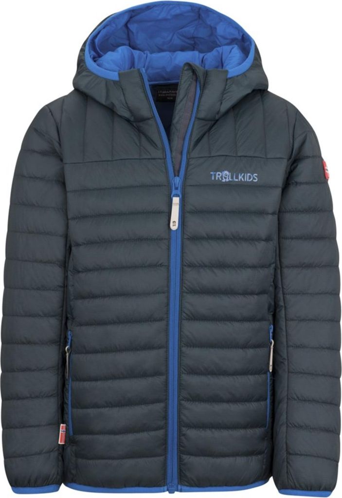 Ultra-light polyfiber jacket Trollkids Kids Eikefjord Jacket dark navy/cobalt blue (463-110)