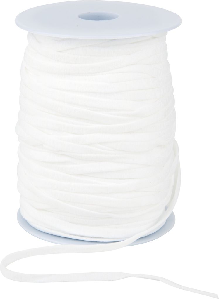 VBS XXL Elastikband "5,8 mm", 50 m Weiß
