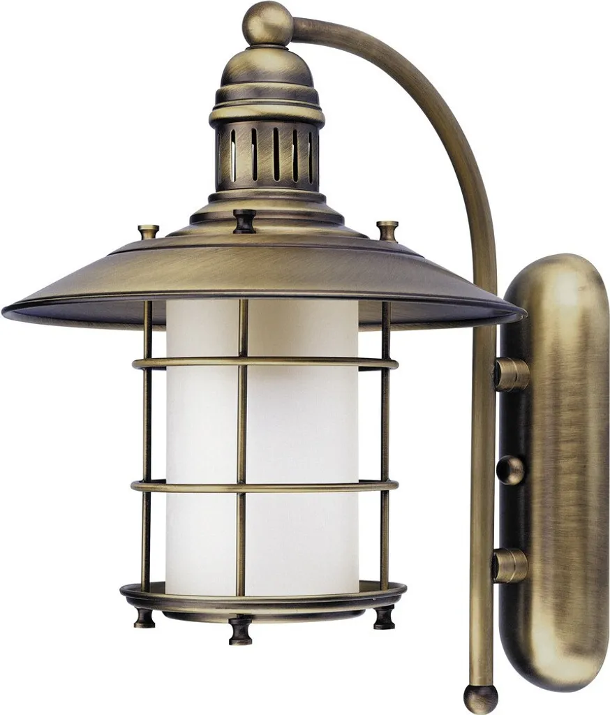 Luminaire mural industriel Sudan marron et blanc 30 cm en métal IP20
