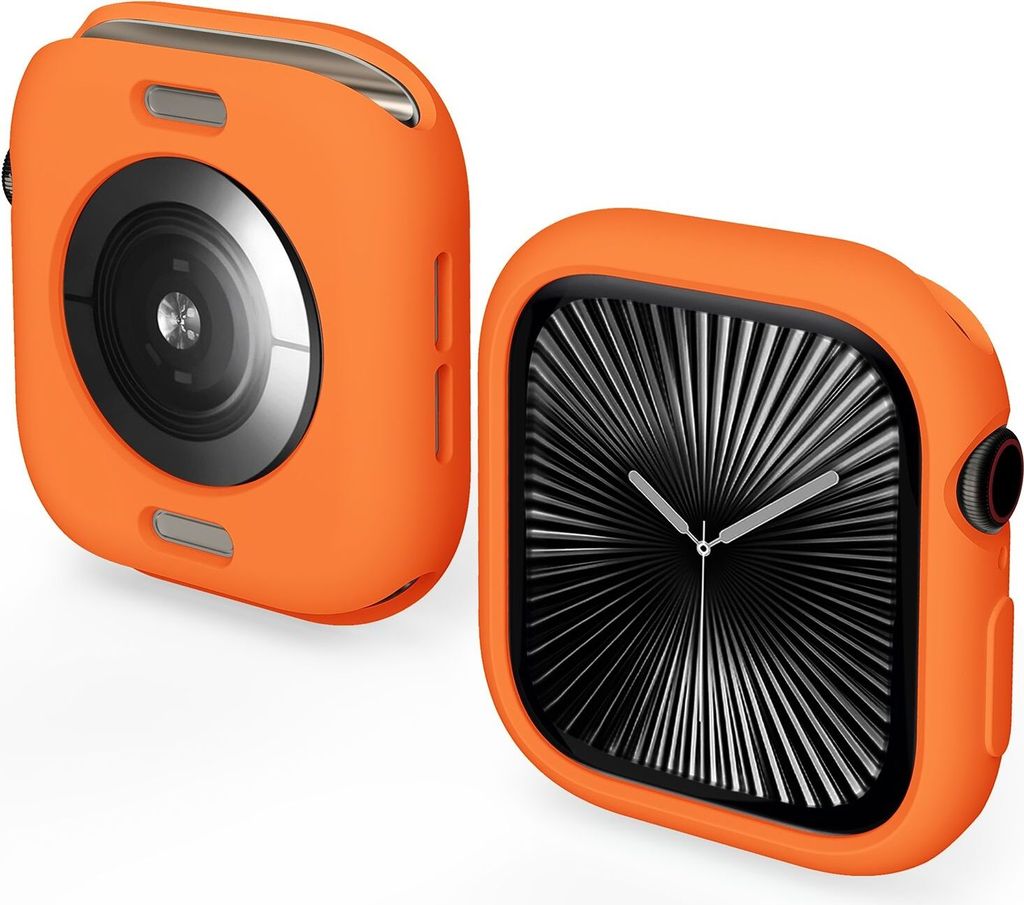 Für Apple Watch Series 10 46mm Candy Design Smart Watch TPU Gehäuse Hülle Orange