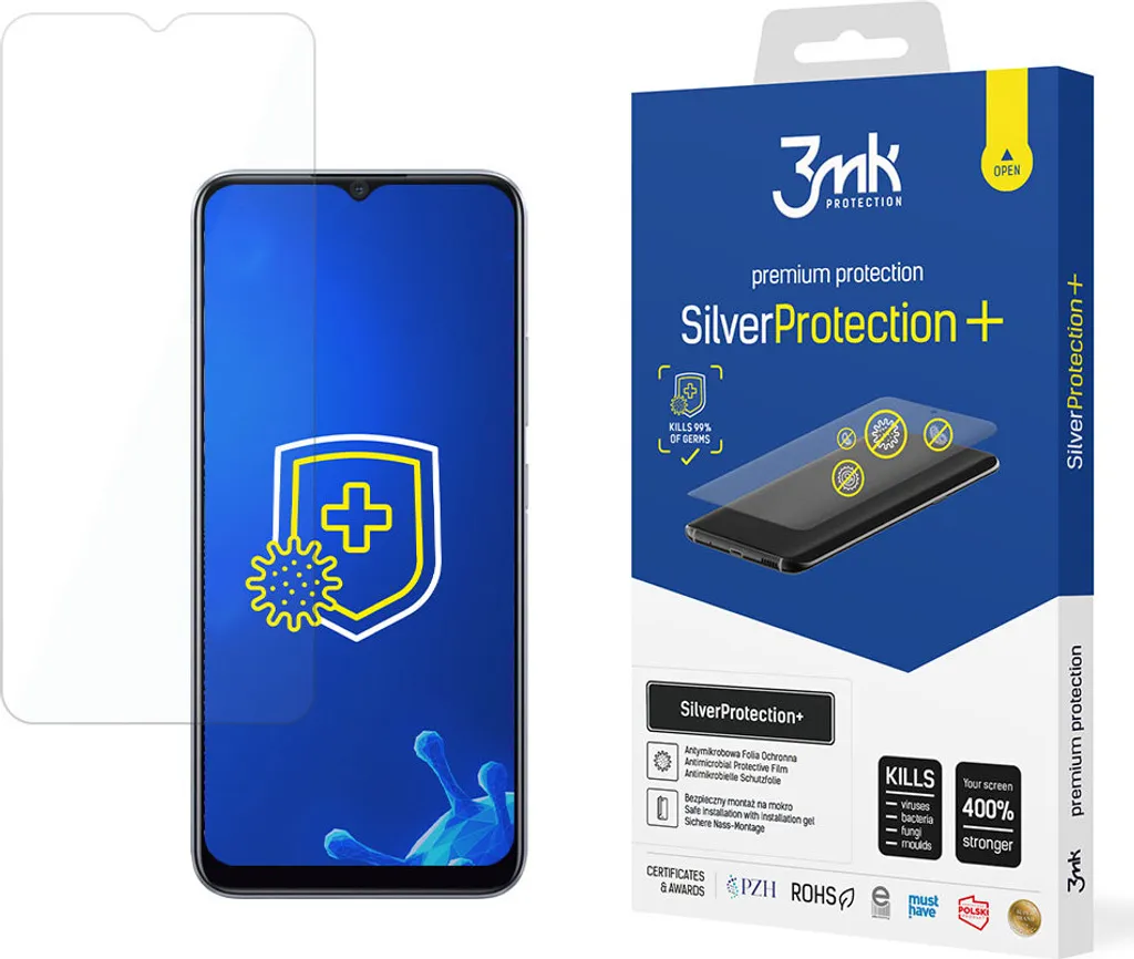 Realme 7i RMX2103 Protezione 3mk SilverProtection+ Antimicrobica