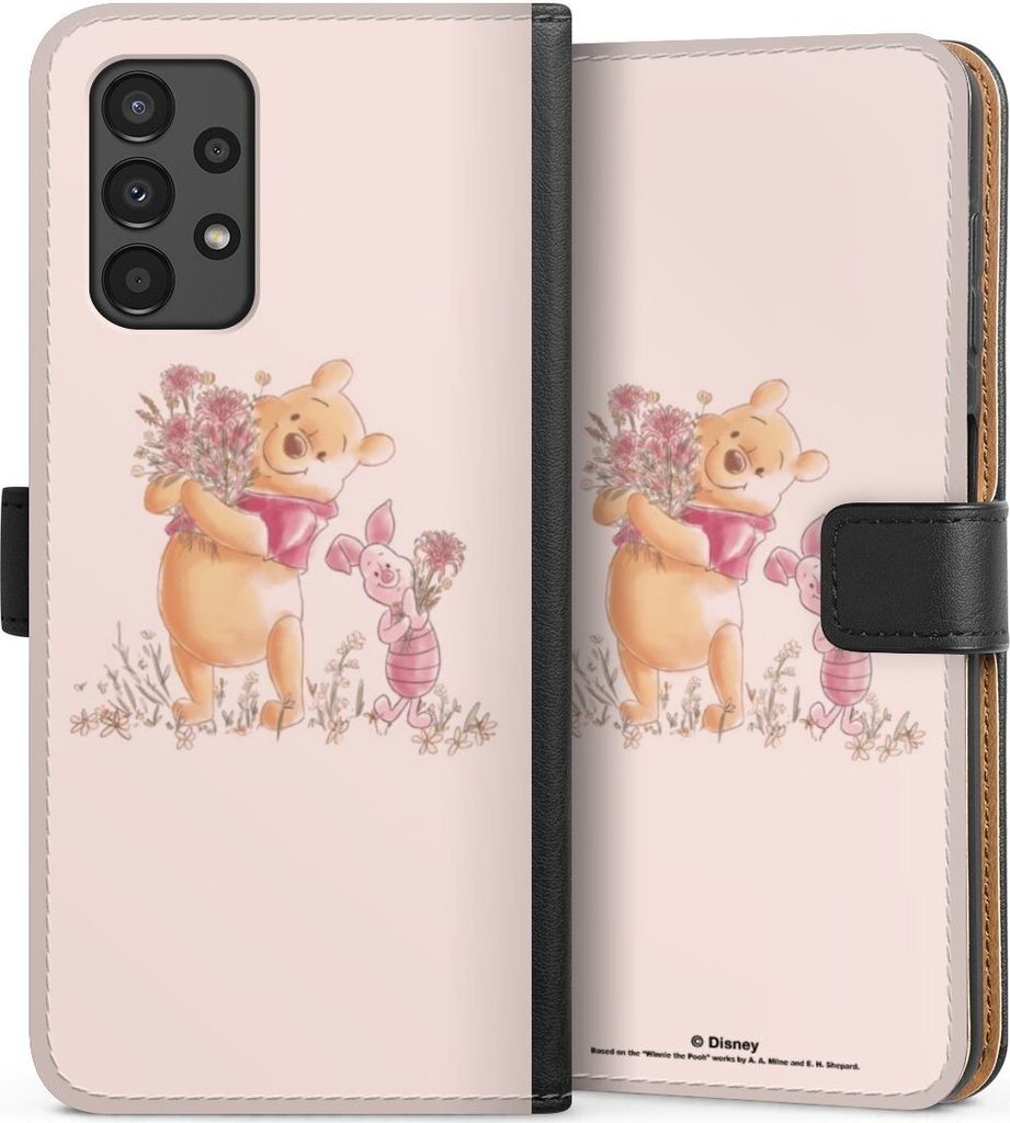 DeinDesign Klapphülle für Samsung Galaxy A13 4G Handytasche Lederhülle Tasche Disney Offizielles Lizenzprodukt Winnie Puuh Ferkel