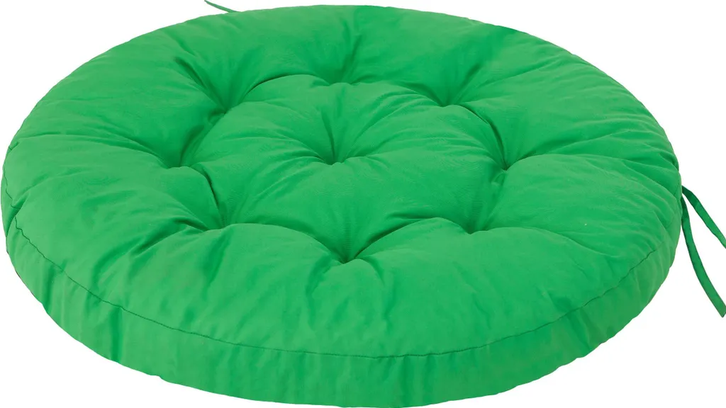 Coussin Rond pour Balancelle Nid de Cigogne Vert 92cm - Confort Extérieur