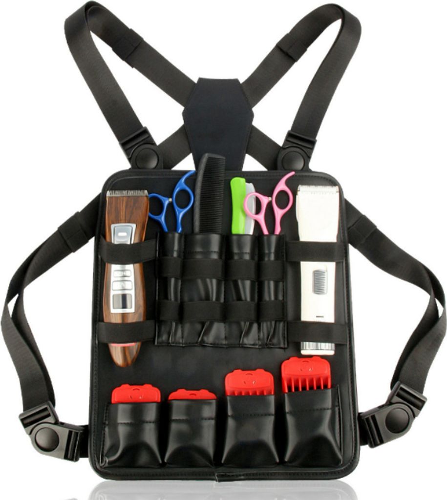 INF Professionelle Werkzeugtasche für Friseure, Brusttasche, Weste