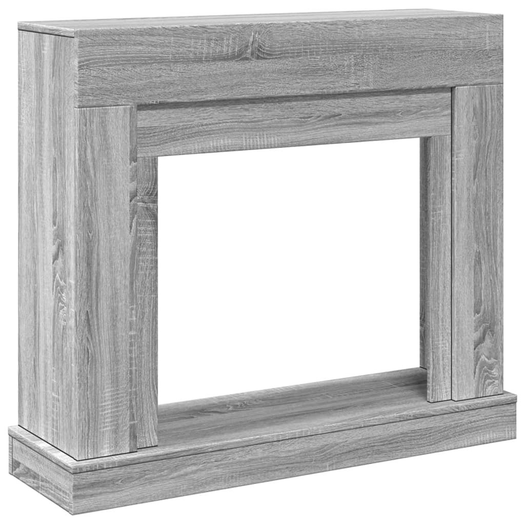 vidaXL Cornice per caminetto Grey Sonoma 100x30x87,5 cm Immagine del prodotto 