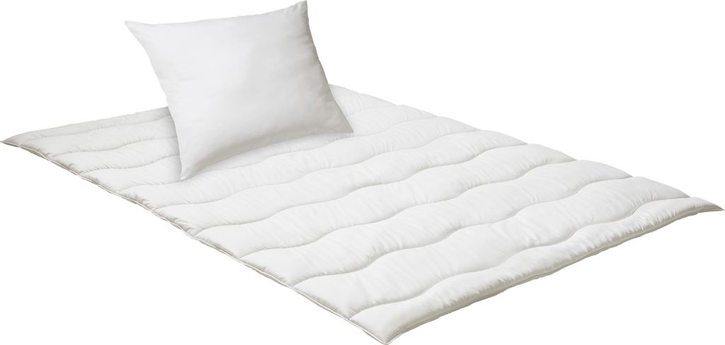 Decke- und Kissenset Irisette Essentials - 155x220 cm/80x80 cm, warm