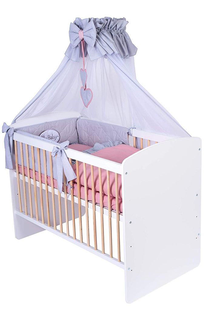 Babybett Kinderbett Eule 120x60 Bettset Matratze Design Neu 