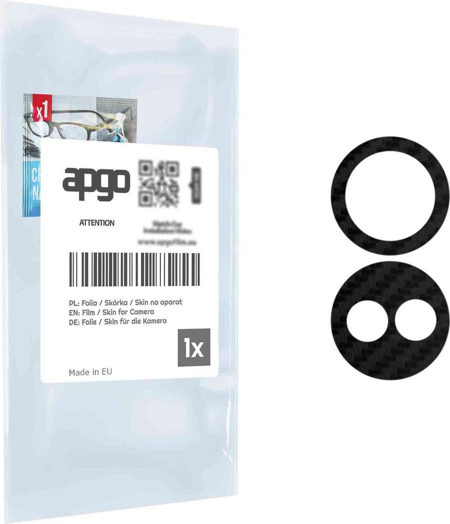 apgo Objektivschutz-Folie, Kameraschutz kompatibel mit Realme 10 Pro Plus, Carbon-Imitation, Rückseite Schutzfolie für Kamera-Insel, Hinten Folie...