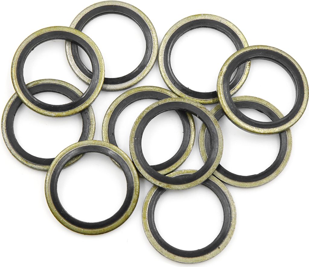 10 stuecke Motoroel Quetschscheiben Ablassschraube Dichtungen 18mm ID. 25 mm Aussendurchmesser. fuer das Auto