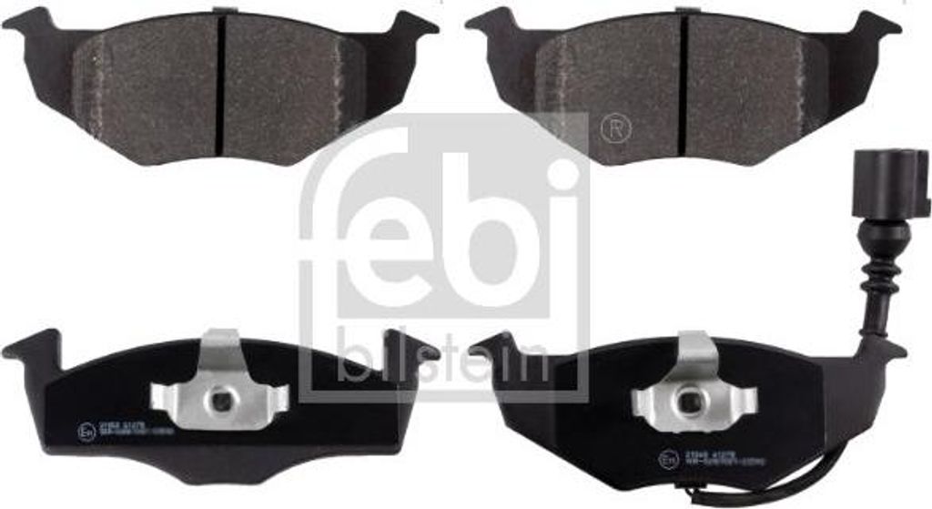 FEBI BILSTEIN 16482 Bremsbelagsatz, Scheibenbremse OE 6Q0698151B kompatibel mit Fabia, Polo 9N