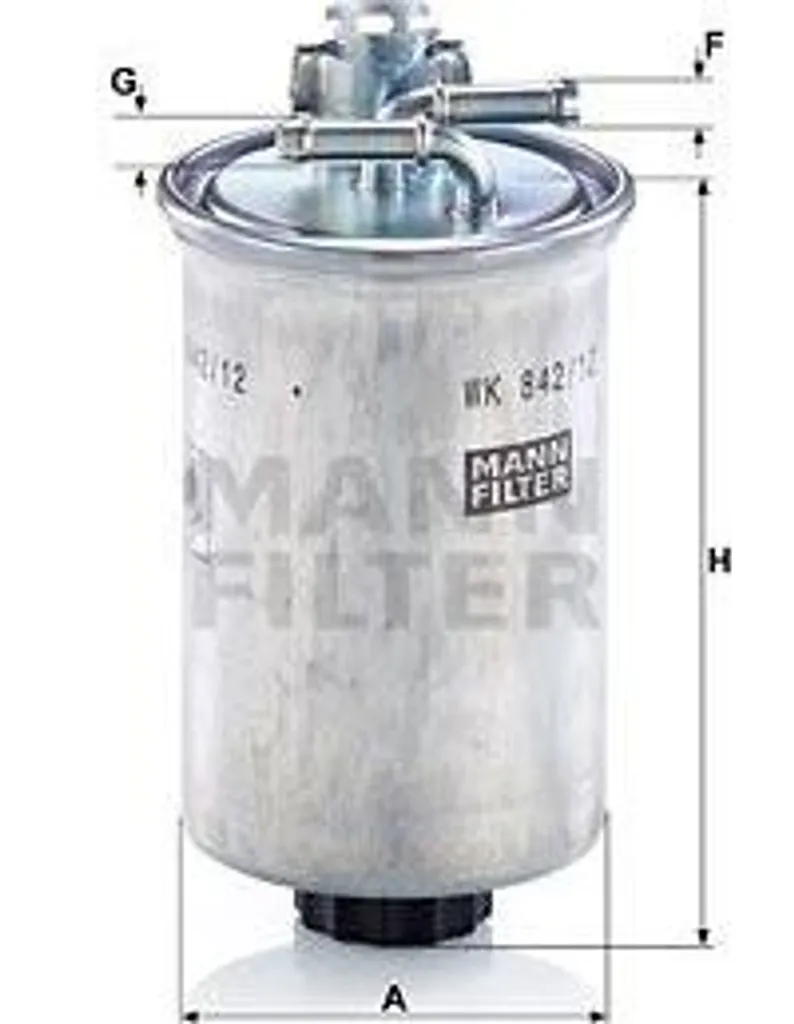 Stop aux impuretés : Filtre carburant WK 842/12 pour Polo 6N et Lupo