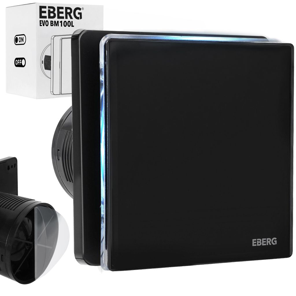 EBERG EVO BM 100 L: Ventilador de baño de 100 mm con LED, Imagen del producto 