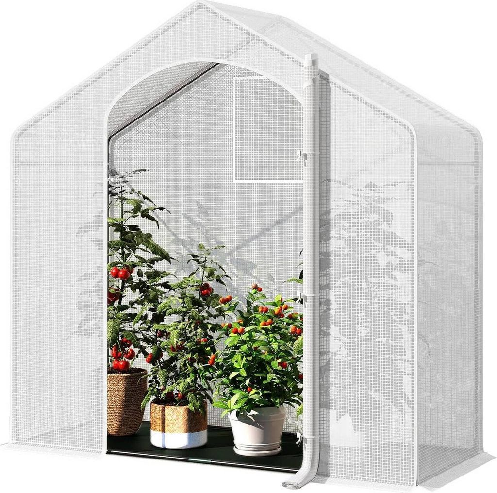 WOLTU Gewächshaus, Winterfest, Tür Fenster, 200x80x200cm, Produktbild 