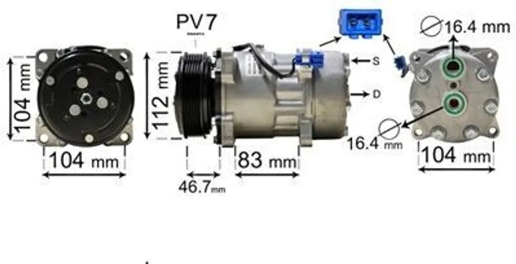VAN Wezel 5800K288 Compresseur de Climatisation pour VW Golf et Passat