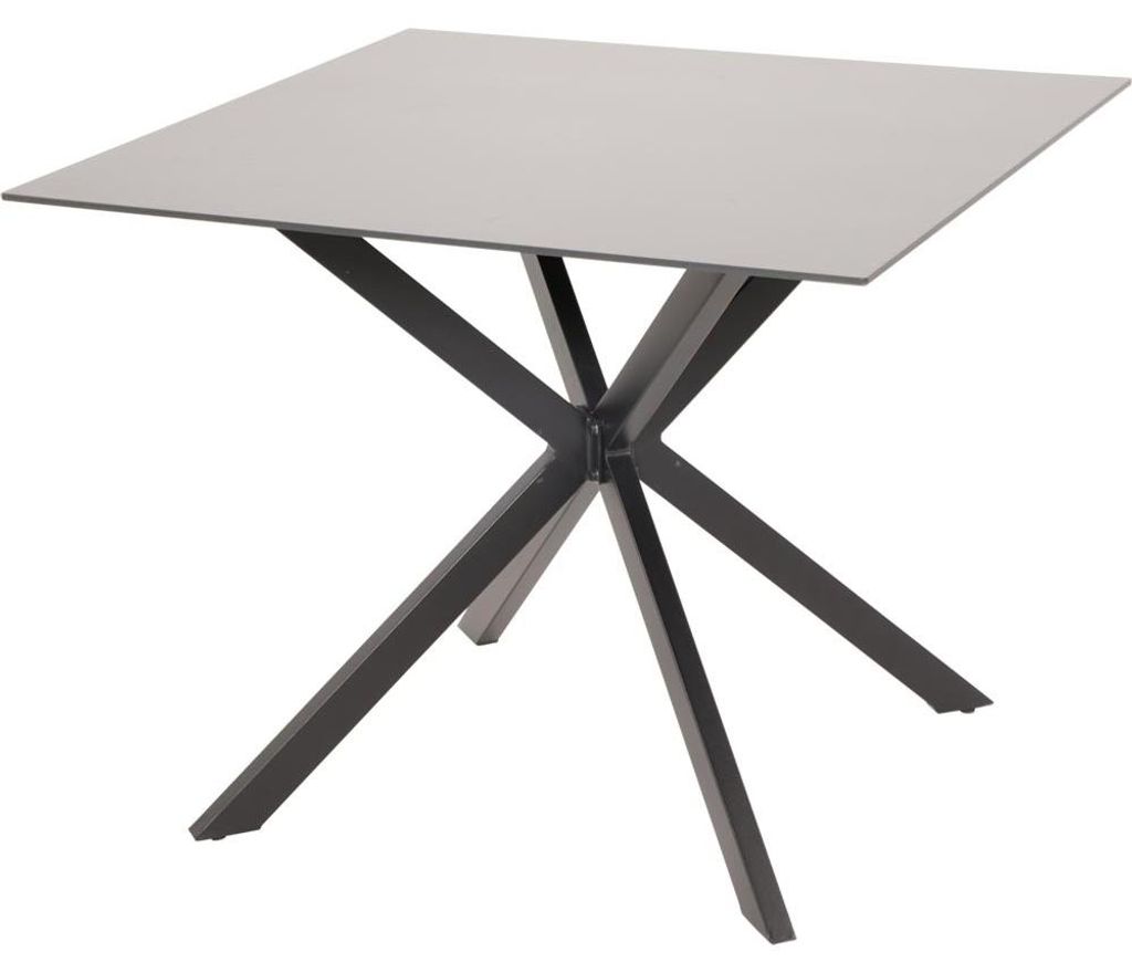 Lesli Living - Gartentisch Crest - Schwarz - 90x90x73cm Produktbild 