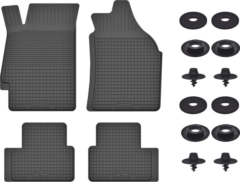Gummimatten Mit Stoppern Für: Mazda Mx-6 I (1988-1992) Schwarz Set