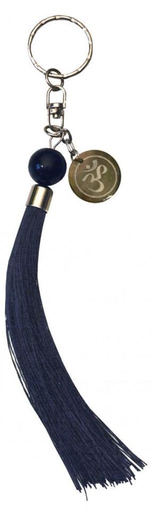 Schlüsselanhänger "Om" Nylon schwarz 18cm