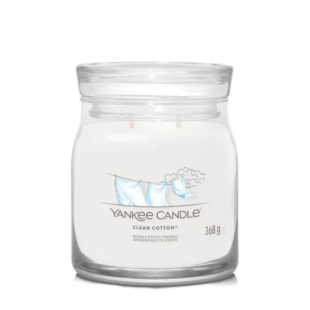 Yankee Candle - Candela firmata Clean Cotone 368,0g Immagine del prodotto 
