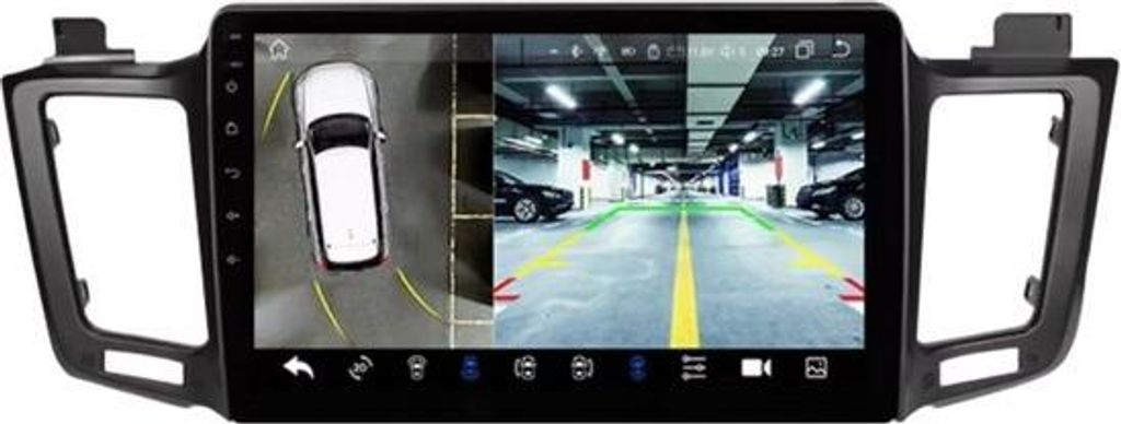 Autoradio mit Bluetooth und CarPlay für Toyota RAV4 (2013–2017) – Kompatibel mit Apple und Android – Stereoanlage – Navigationssystem