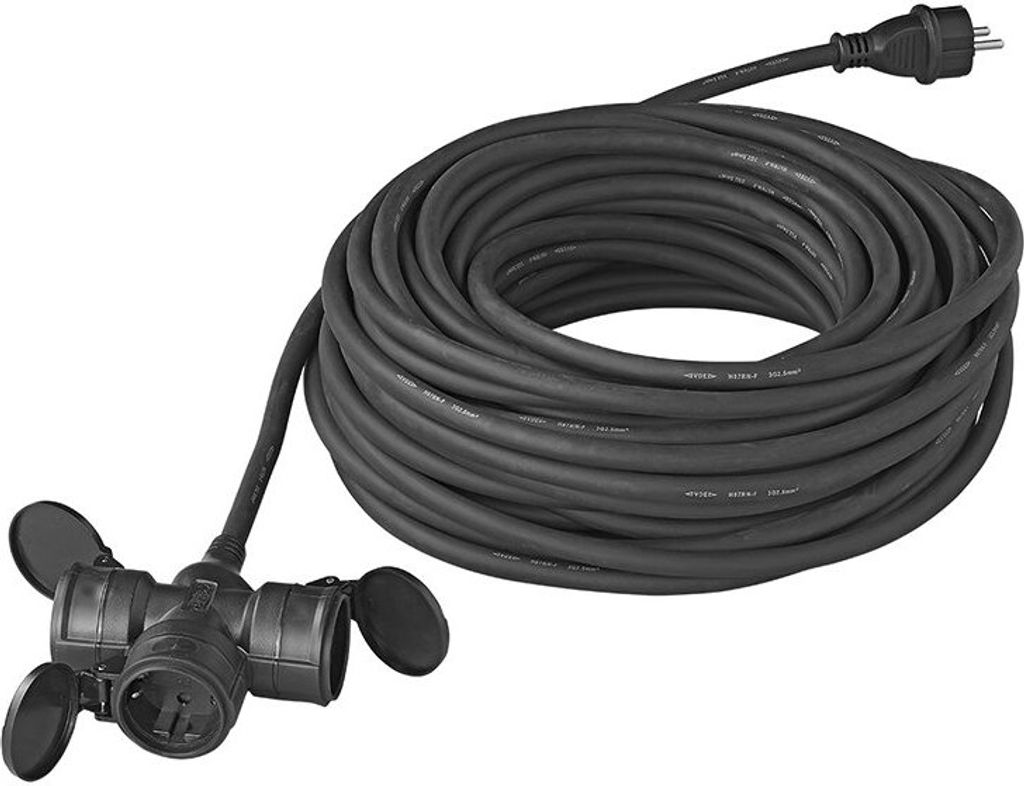 Steckdose Schuko 3-fach 25M 3x1,5mm²