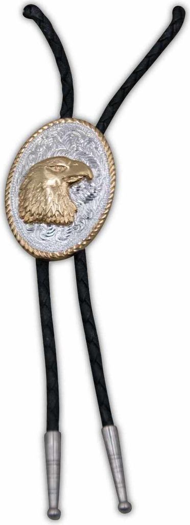 Bolo Tie Adlerkopf Western Cowboy Krawatte Bolotie Westernkrawatte Westernschmuck Halsband Lederband